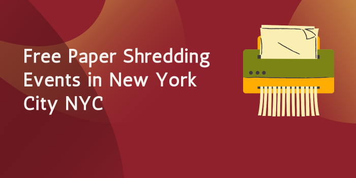 Free Paper Shredding Events in New York City NYC