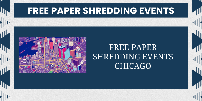 free paper shredding events chicago