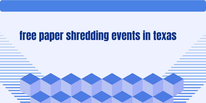 free paper shredding events in texas