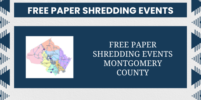 free paper shredding events montgomery county